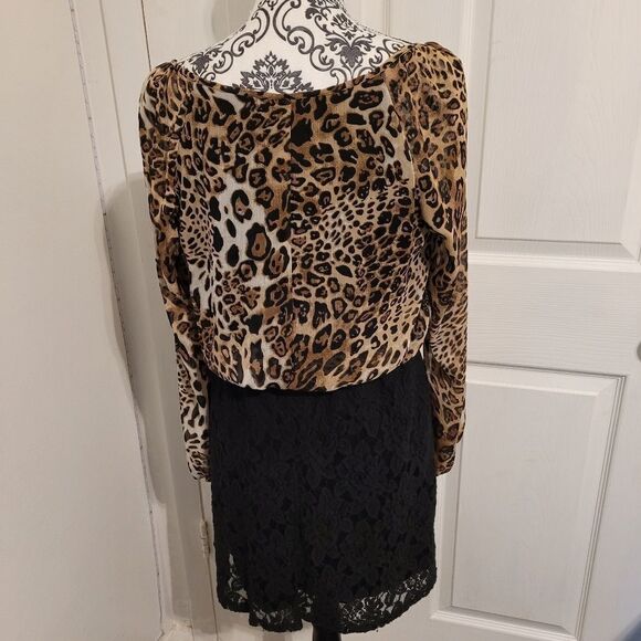 ‎Speechless leopard design and lace dress - Picture 3 of 5